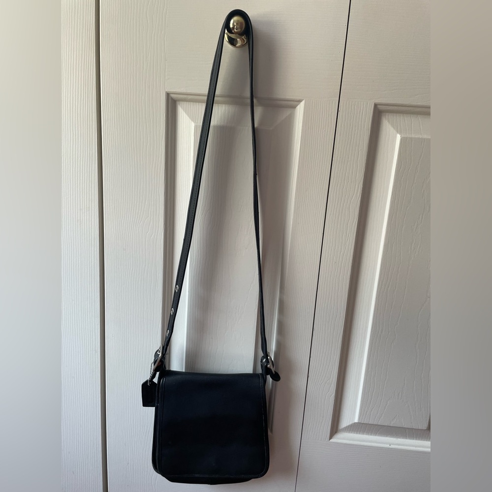 Coach vintage black leather